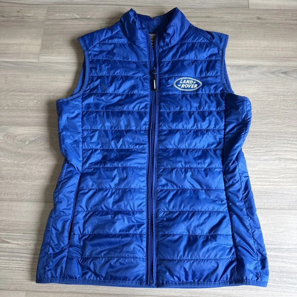 Land Rover Women's Core 365 Puffer‎ Vest Packable Blue Sz XS embroidered